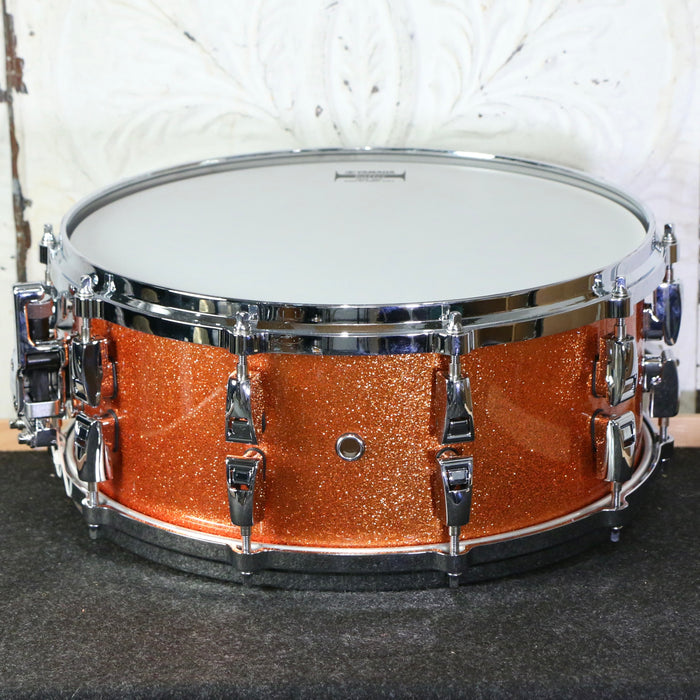 DEMO Yamaha Absolute Hybird Maple Snare Drum 14X6in - Orange Sparkle