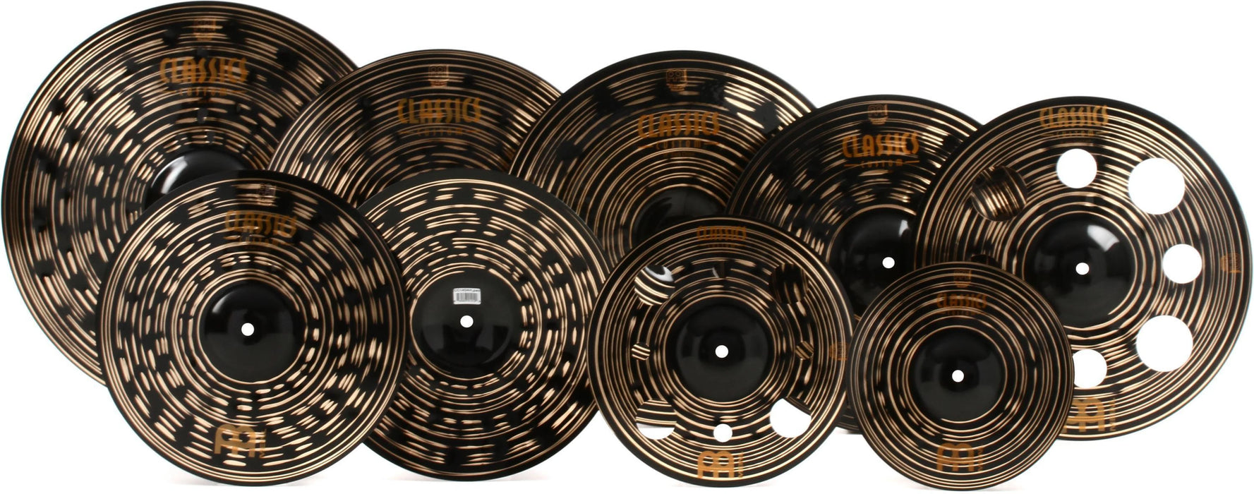 Meinl Classics Custom Dark Expanded Cymbal Set 14-16-16-18-18-20in + FREE 10-12"
