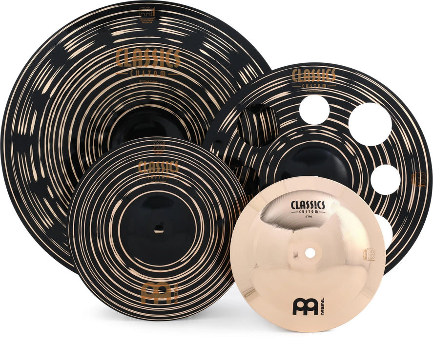 Pack d'effets sombres personnalisés Meinl Classics avec cloche brillante 8 pouces gratuite
