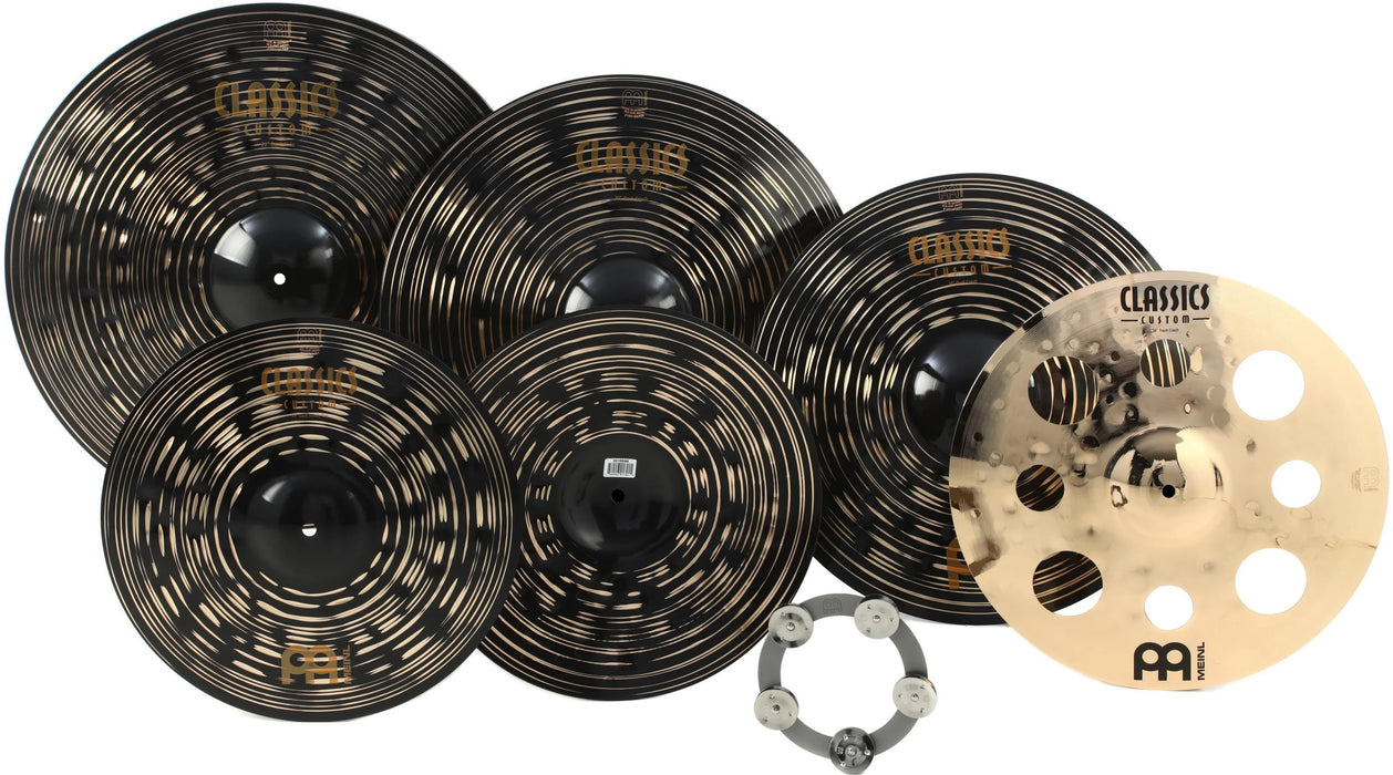Meinl Classics Custom Dark Double Bonus Cymbal Set 15-18-20-22po + FREE 16in & CRING