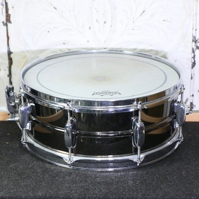 Used Tama Rockstar Black Nickel over Steel Snare Drum 14X5.5in