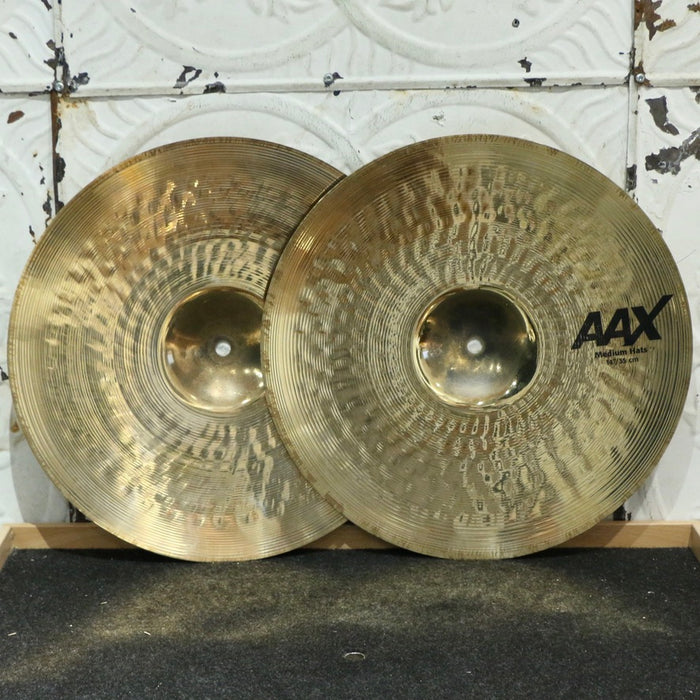 Cymbales hi-hat usagées Sabian AAX Medium Brilliant 14po (930/1278g)