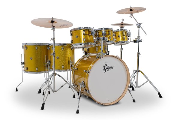Gretsch Catalina Maple Shell Pack - 7x8 7x10 8x12 14x14 16x16 16x22 65x14 - Lemon Sparkle
