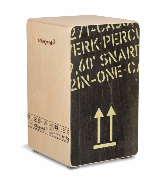 Schlagwerk Cajon 2in-one Snare Large Black
