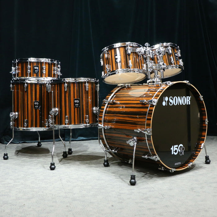 Sonor AQ2 150th Anniversary Drum Kit 22-10-12-14-16+14in - Ebony High Gloss