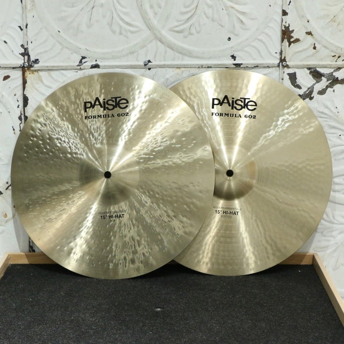 Used Paiste Formula 602 Modern Essentials Hats 15in (1084/1337g)