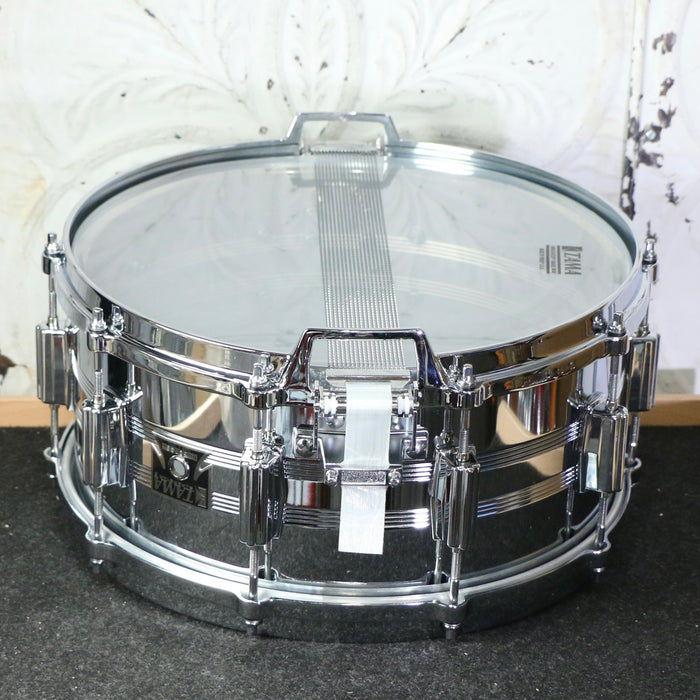 	Caisse claire usagée Tama Mastercraft Steel 50th Anniversary 14X6.5po