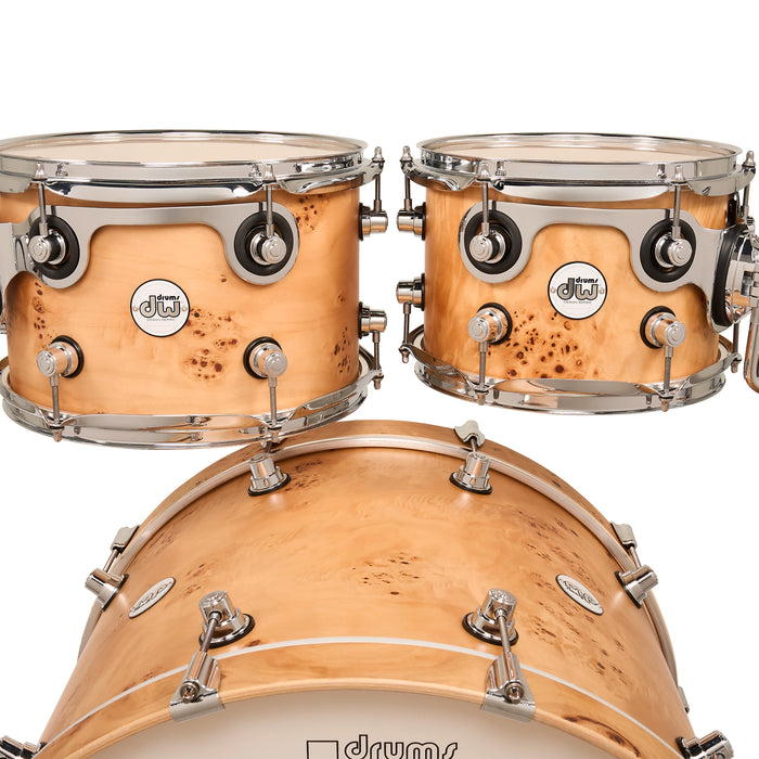 Batterie DW Design Series, configuration Mapa over Birch, 6 fûts, édition limitée