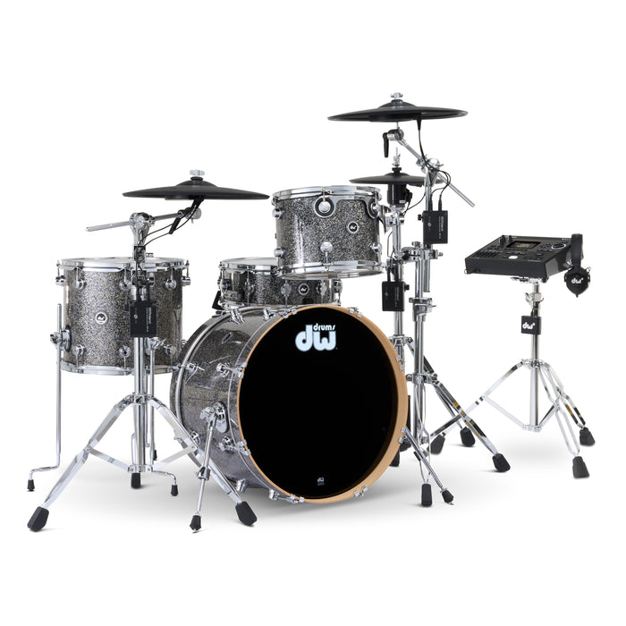 Kit Bundle DWe 4 pieces avec cymbales Roland, quincaillerie et Module V51-  Black Galaxy