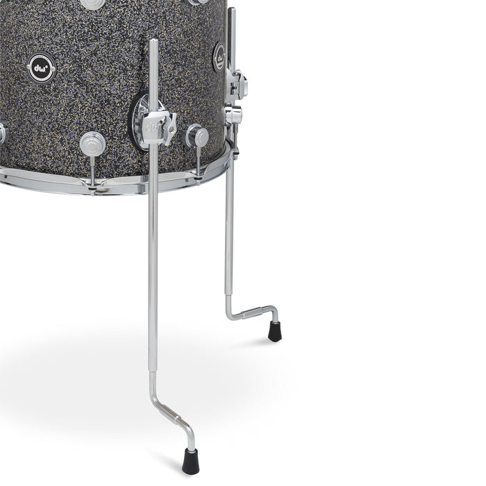 DWe 4-piece Kit Bundle with Roland cymbals, Hardware & Soundworks - Black Galaxy