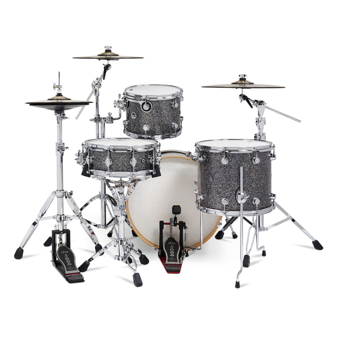 Kit Bundle DWe avec cymbales, quincaillerie et module V71 – Black Galaxy