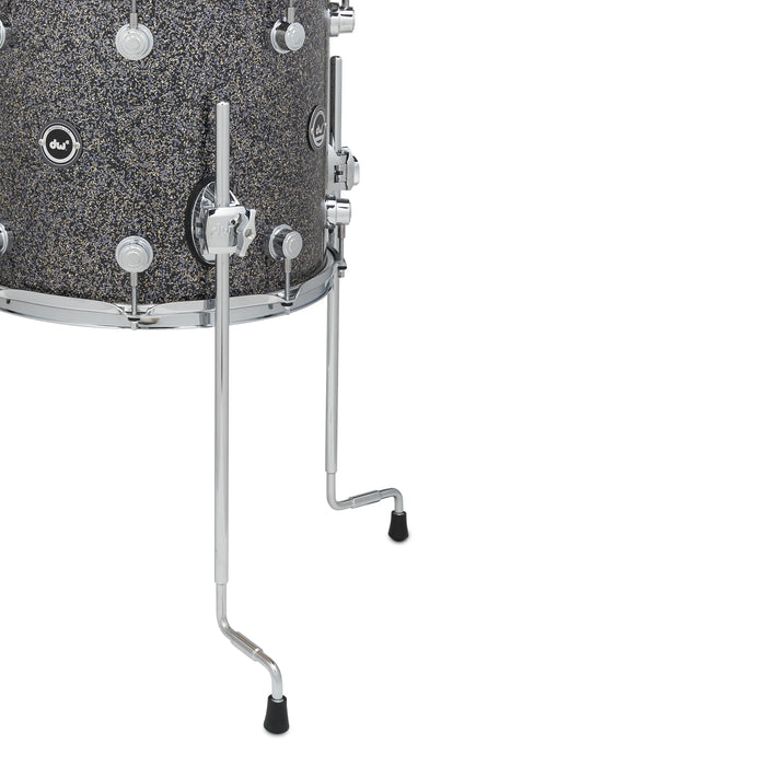 DWe Kit Bundle 4 pièces avec cymbales DWe, quincaillerie et Soundworks - Black Galaxy