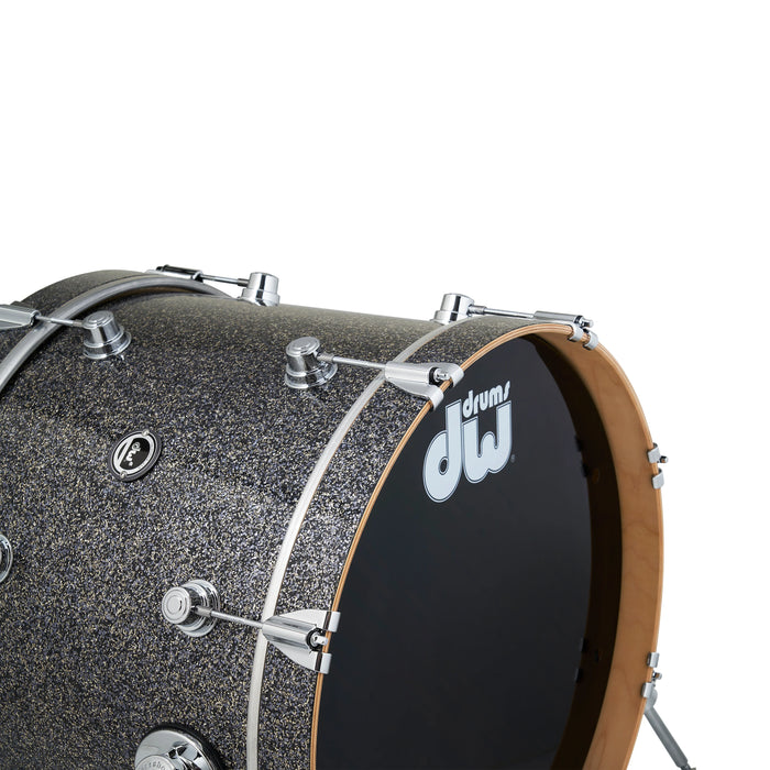 DWe Kit Bundle 4 pièces avec cymbales DWe, quincaillerie et Soundworks - Black Galaxy
