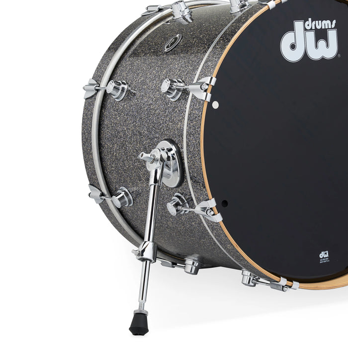 DWe Kit Bundle 4 pièces avec cymbales DWe, quincaillerie et Soundworks - Black Galaxy