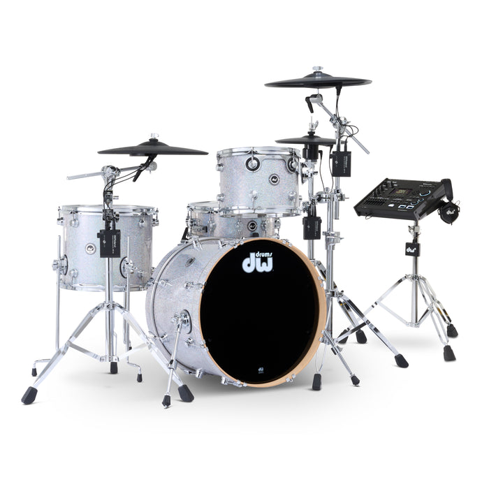 Kit Bundle DW Kit 4 pièces avec cymbales Roland, quincaillerie et module V71 - Diamond Nebula