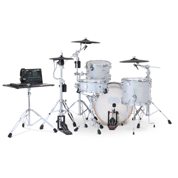 Kit Bundle DWe 4 pièces avec cymbales Roland, quincaillerie et module Soundworks - Diamond Nebula