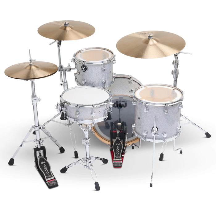 Kit Bundle DWe 4 pièces avec cymbales Roland, quincaillerie et module Soundworks - Diamond Nebula