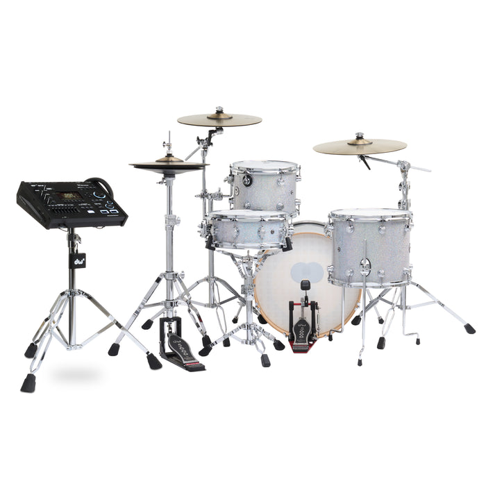 Kit Bundle 4 pièces DWe avec cymbales DWe, quincaillerie et module V71 - Diamond Nebula