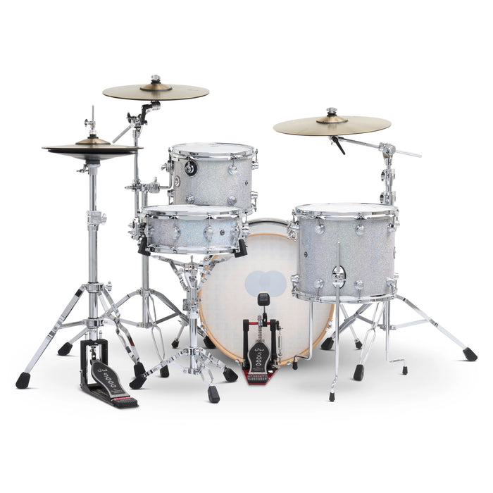 DWe Kit Bundle 4-piece with DWe cymbals, Hardware & Soundworks - Diamond Nebula