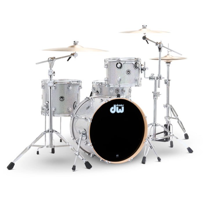 DWe Kit Bundle 4-piece with DWe cymbals, Hardware & Soundworks - Diamond Nebula