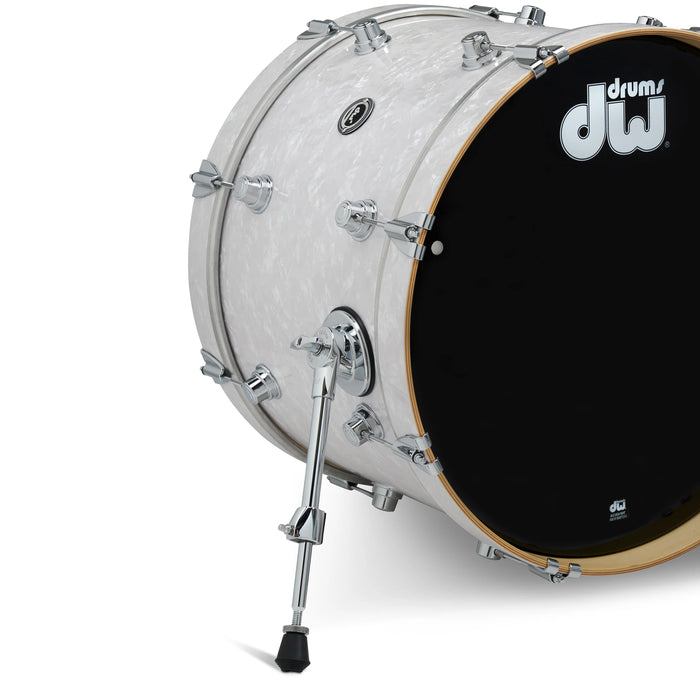 Kit Bundle DWe 4 pièces avec cymbales Roland, quincaillerie et Soundworks - White Marine Pearl