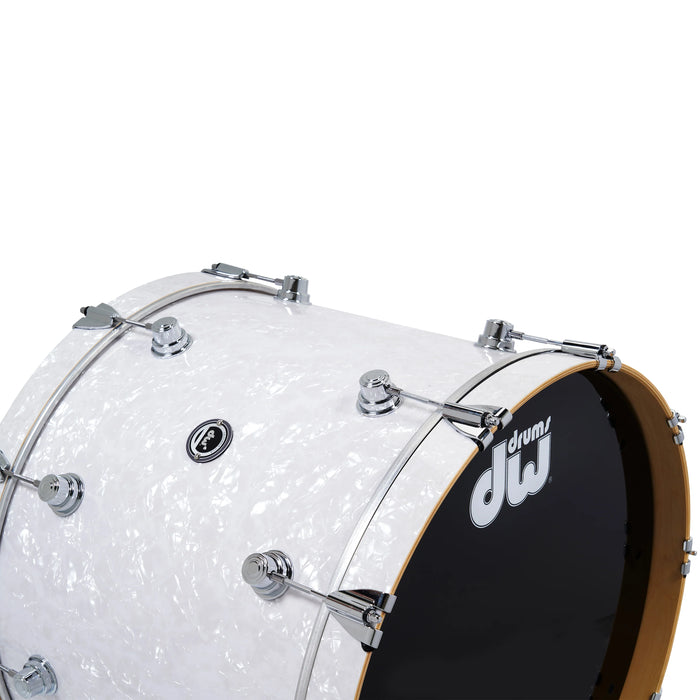 Kit Bundle DWe 4 fûts avec cymbales DWe, quincaillerie et Soundworks - White Marine Pearl