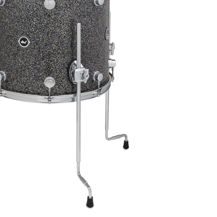 DWe 5-piece Kit Bundle with Roland Cymbals, Hardware & Soundworks - Black Galaxy