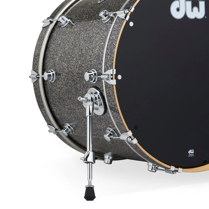 DWe 5-piece Kit Bundle with Roland Cymbals, Hardware & Soundworks - Black Galaxy