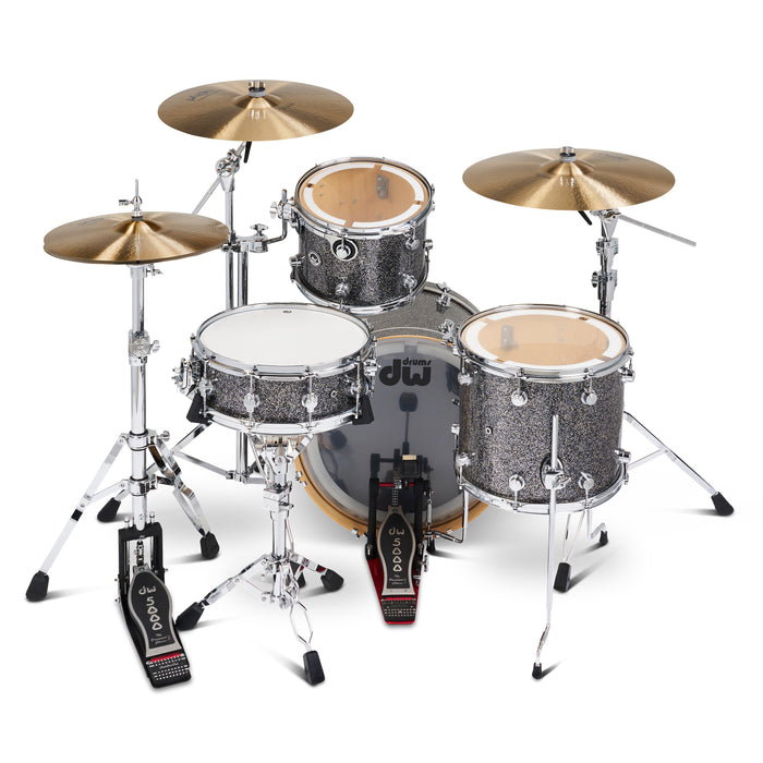 Dwe kit 5 pièces avec cymbales DWe Module V51 Black Galaxy