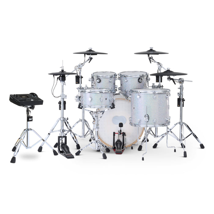 DWe 5-piece Kit Bundle with Roland Cymbals, Hardware & V51 Module - Diamond Nebula