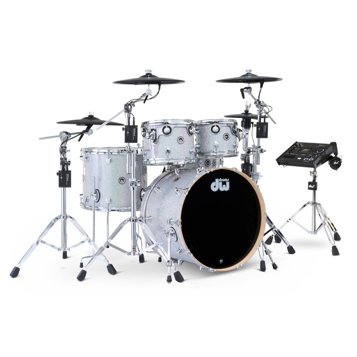 Kit Bundle 5 pièces DWe avec cymbales Roland, quincaillerie et module V71 - Diamond Nebula