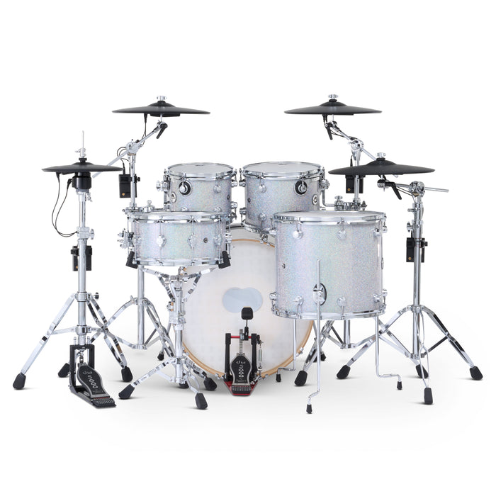 Kit Bundle 5 pièces DWe avec cymbales Roland, quincaillerie et module V71 - Diamond Nebula