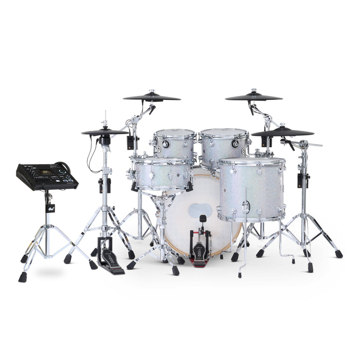 Kit Bundle 5 pièces DWe avec cymbales Roland, quincaillerie et module V71 - Diamond Nebula