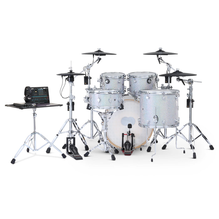 DWe 5-piece Kit Bundle with Roland Cymbals, Hardware & Soundworks - Diamond Nebula