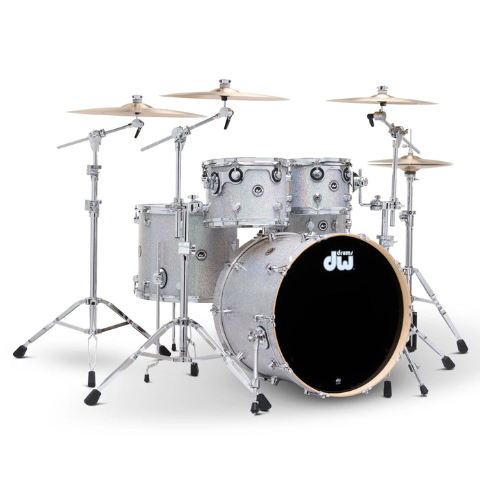 DWe 5-piece Kit Bundle with Roland Cymbals, Hardware & Soundworks - Diamond Nebula