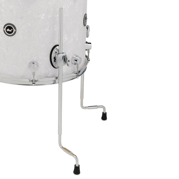 Kit Bundle DWe 5 pièces avec cymbales DWe, quincaillerie et module V71 - White Marine Pearl