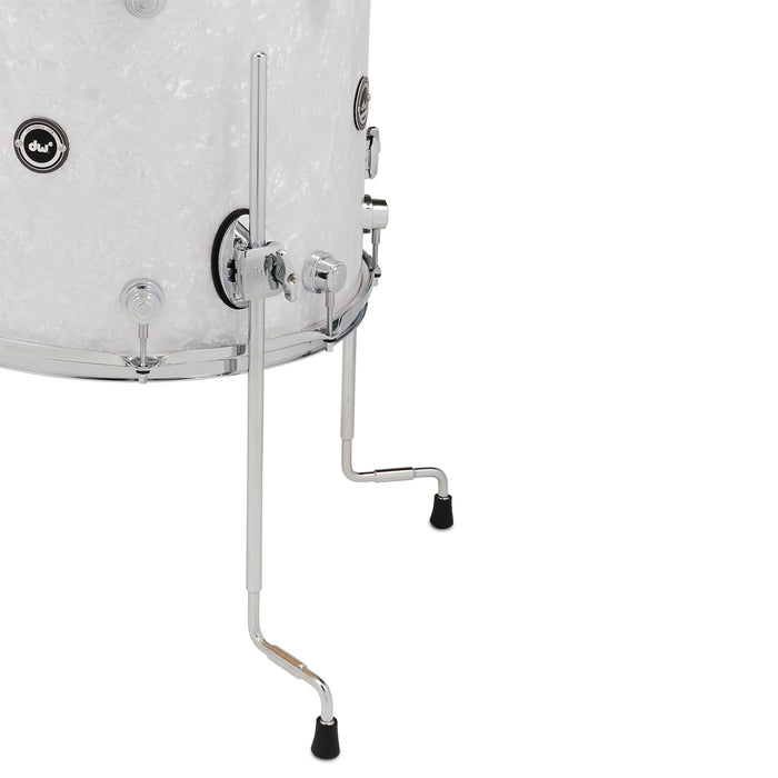 DWe 5-piece Kit Bundle with DWe Cymbals, Hardware & Soundworks - White Marine Pearl