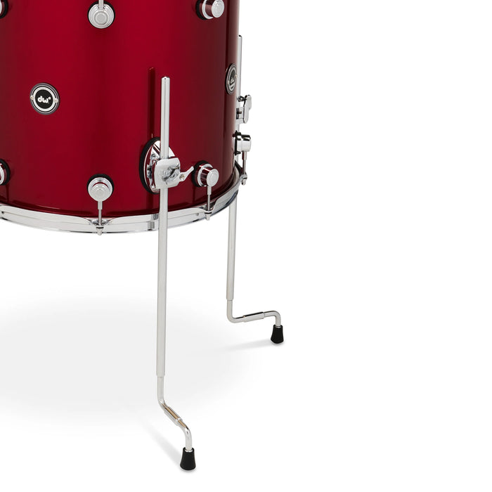 DWe 4-piece Kit Bundle with DWe cymbals, Hardware & Soundworks - Black Cherry Metallic