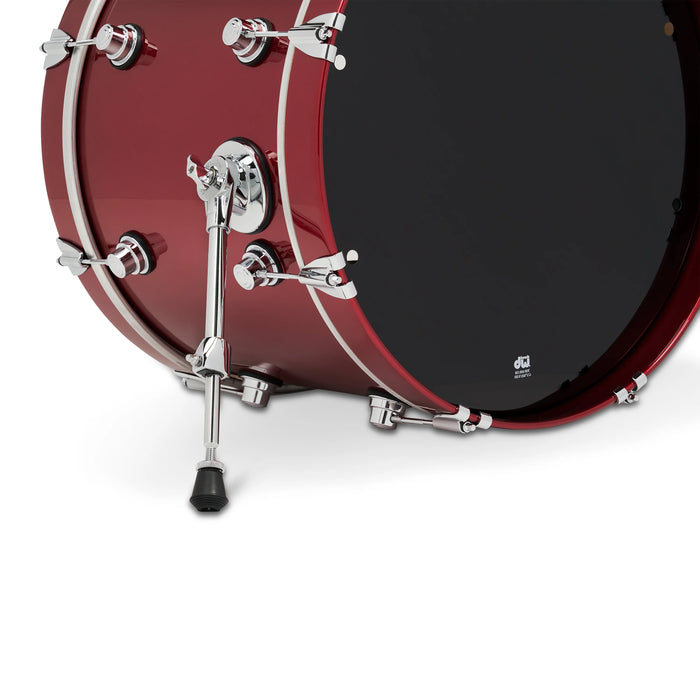 DWe 4-piece Kit Bundle with DWe cymbals, Hardware & Soundworks - Black Cherry Metallic