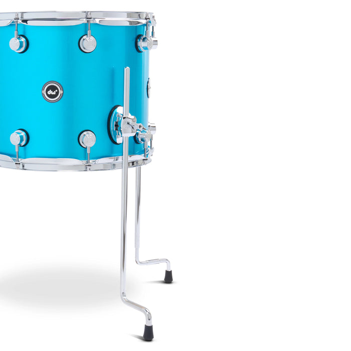 DWe 4-piece Kit Bundle with DWe cymbals, Hardware & Soundworks - Laser Blue Metallic