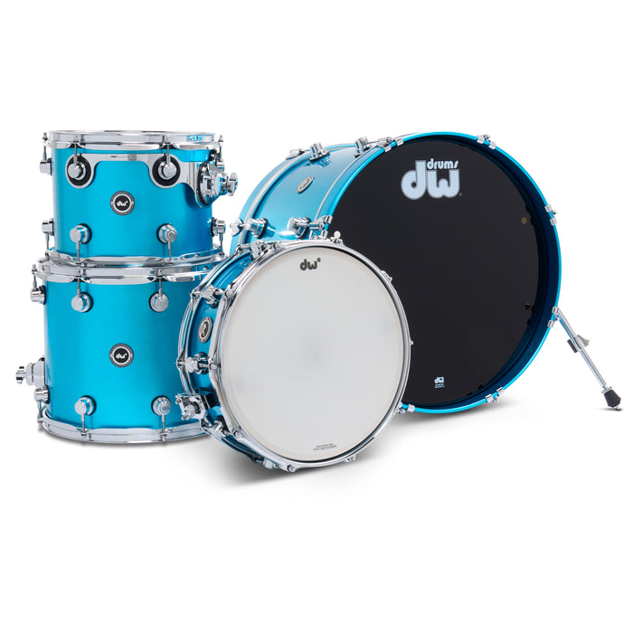 DWe 4 piece shell pack Laser Blue Metallic