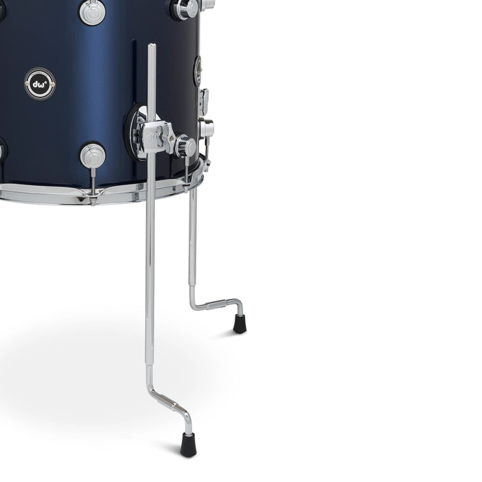 Kit Bundle DWe 4 pièces avec cymbales Roland, quincaillerie et Soundworks - Midnight Blue Metallic