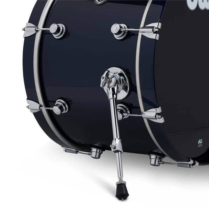 Kit Bundle DWe 4 pièces avec cymbales Roland, quincaillerie et Soundworks - Midnight Blue Metallic