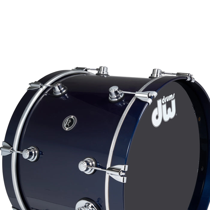 Kit Bundle DWe 4-pièces avec cymbales DWe, quincaillerie et Soundworks - Midnight Blue Metallic