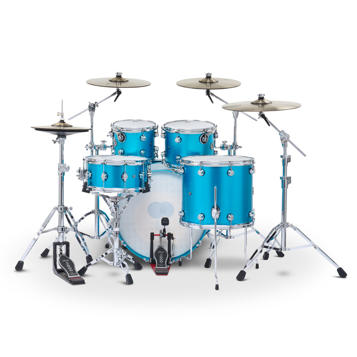 Kit Bundle DWe - Kit de 5 pièces avec cymbales DWe, quincaillerie et module V71 - Laser Blue Metallic