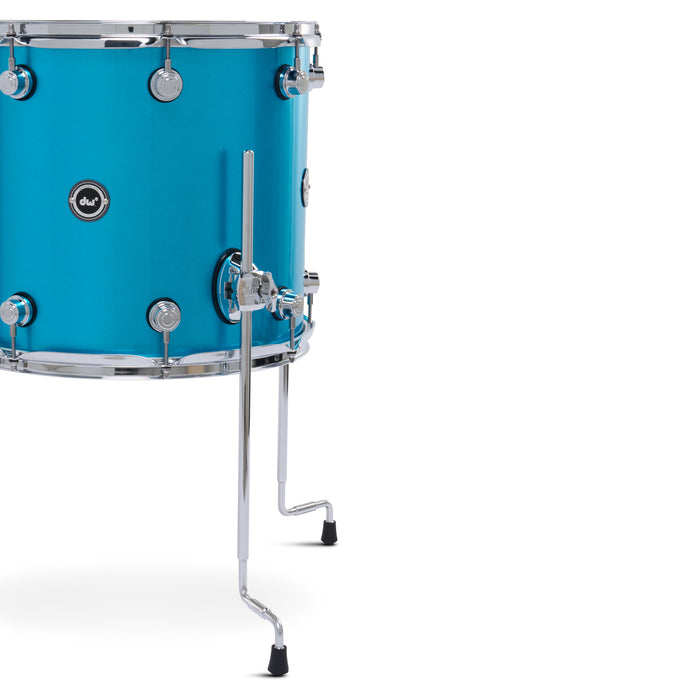 DWe 5-piece kit Bundle with DWe Cymbals, Hardware & Soundworks - Laser Blue Metallic