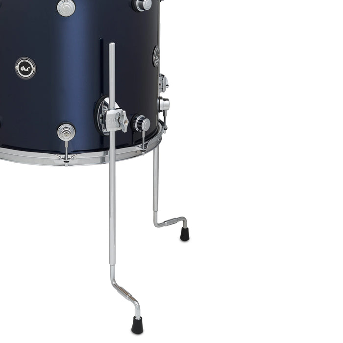 DWe 5-piece Kit Bundle with Roland Cymbals, Hardware & Soundworks - Midnight Blue Metallic