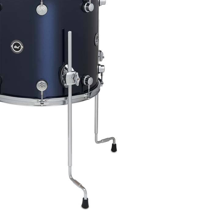 Kit 5 pièces DWe avec cymbales DWe, quincaillerie et Soundworks - Midnight Blue Metallic
