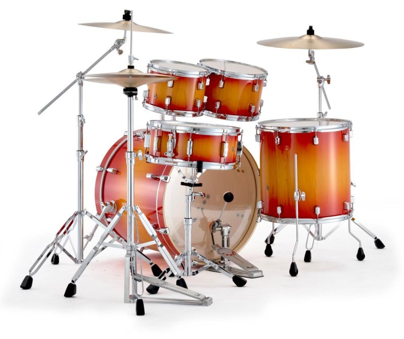Batterie Pearl 5 pièces Sunset Pine Burst 2218B/1007T/1208T/1616F/1455S