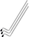 DW DWSMFLT21ALCR Tom Legs, 21", Aluminum (3 Pk) - Timpano-percussion